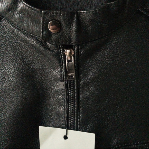 MOTO JACKET - B.S. Style Unisex Faux Leather - Picture 4 of 16